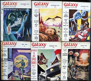 Galaxy Science Fiction: 1950s (6 ISSUES - ASSORTED) by Frederik Pohl, Poul Anderson, Philip K. Dick, James H. Schmitz, Robert Sheckley, Theodore Sturg