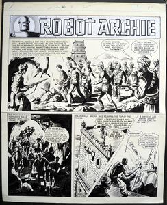 Robot Archie: The Death Lizard art by Ted Kearon