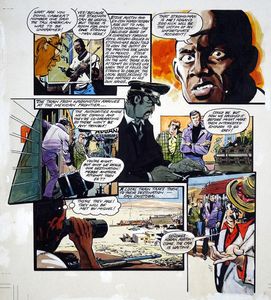 The Six Million Dollar Man - On The Border art by Martin Asbury
