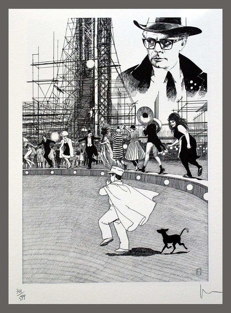 8 1/2  (Fellini) art by Milo Manara
