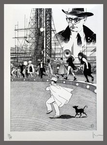 8 1/2  (Fellini) art by Milo Manara
