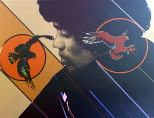 Hendrix - Portrait art by Moebius (Jean Giraud)