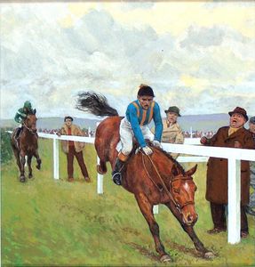 Devon Loch: A National Disaster art by Ken Petts