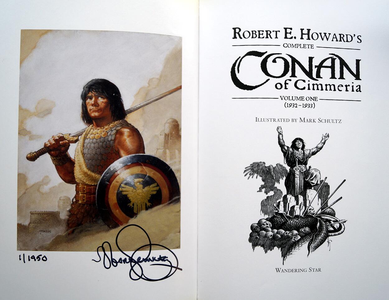 Complete Conan of Cimmeria  Volume 1 (1932 - 1933) (copy #1485) by Robert E Howard
