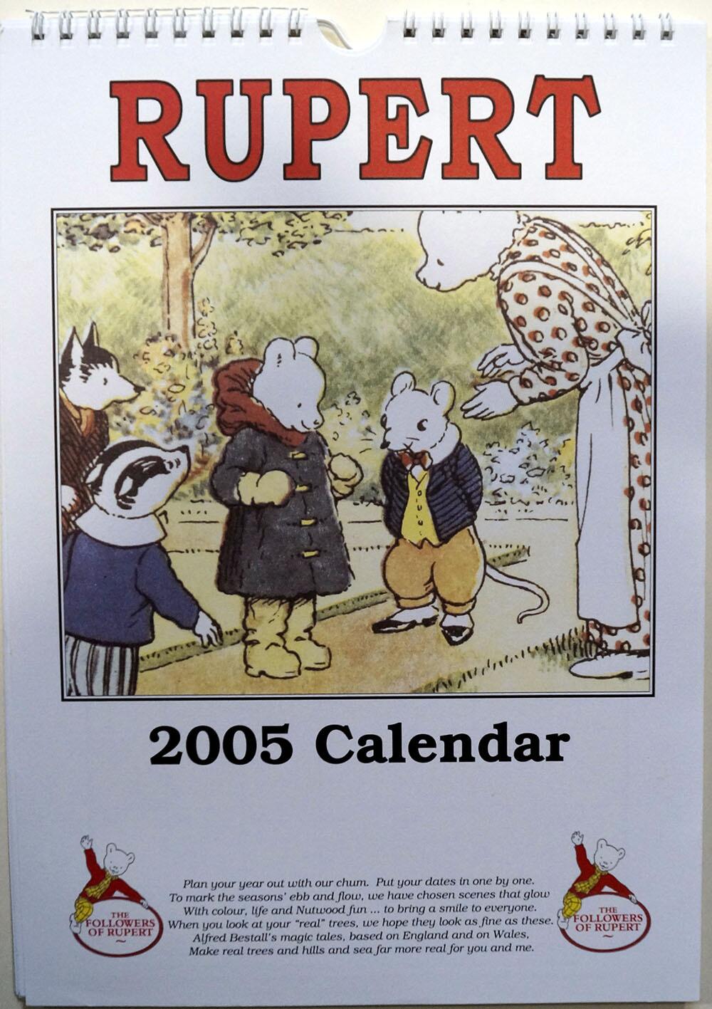 rupert 2005 calendar, Rupert Bear Bundle