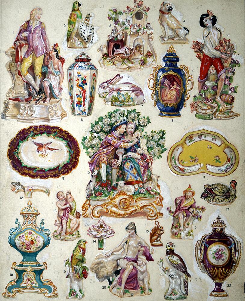 Chelsea China art by 20th Century unidentified artist