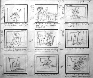 Top Cat Storyboard Sequence 2 art by Hanna-Barbera
