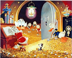 Visitor From The Underground art by Carl Barks