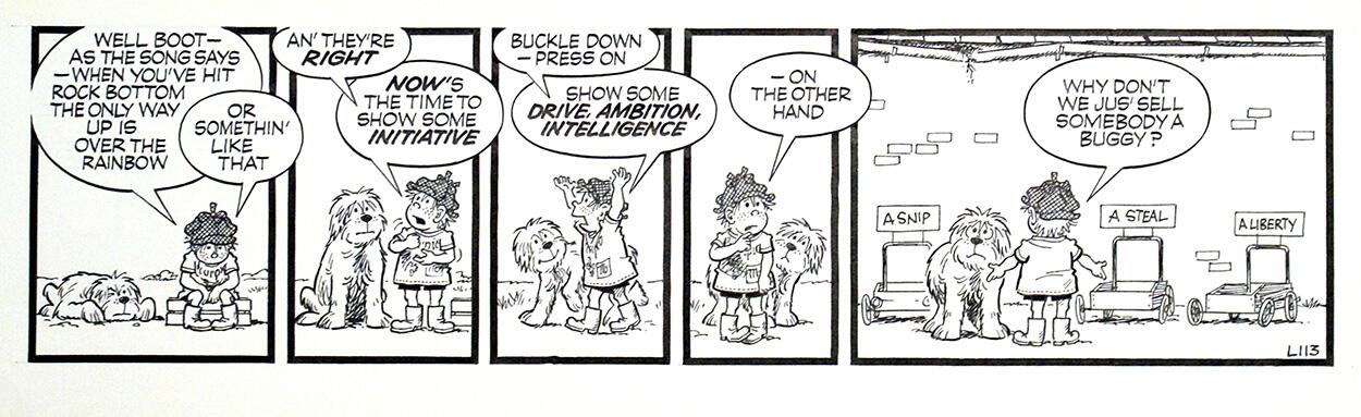 The Perishers daily strip L113 art by Dennis Collins and Maurice Dodd