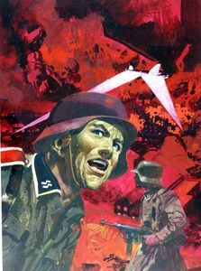 Air Ace Picture Library cover #387  'The Outsider' art by Alessandro Biffignandi