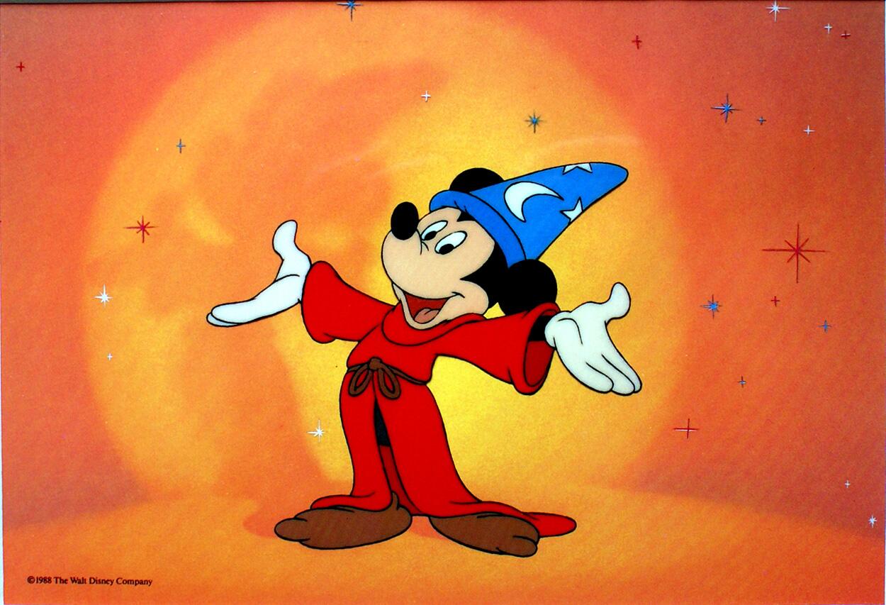 Mickey Mouse as the Sorcerer's Apprentice art by Disney Studio