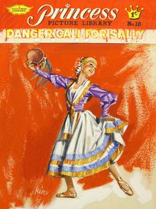 Princess Picture Library: Danger Call For Sally art by Michel Atkinson