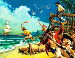 Ship Ahoy! art by Severino Baraldi