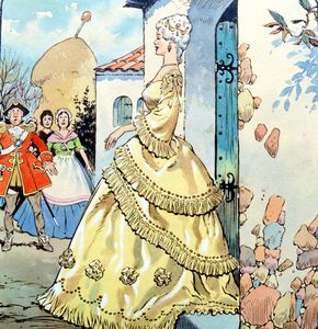 The Donkey Skin: Lady In The Golden Dress art by Jesus Blasco