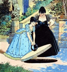 Princess Petal: Manhole art by Jesus Blasco
