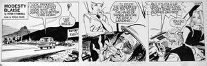 Modesty Blaise daily strip 5534 art by Neville Colvin