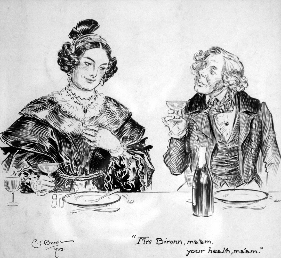 Your Health Ma'am art by Charles Edmund Brock