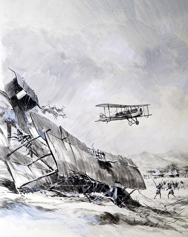 Aircrash In Africa art by Graham Coton