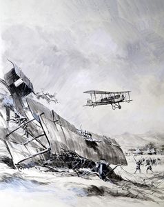Aircrash In Africa art by Graham Coton