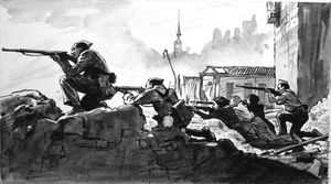 Spanish Civil War art by Ralph Bruce