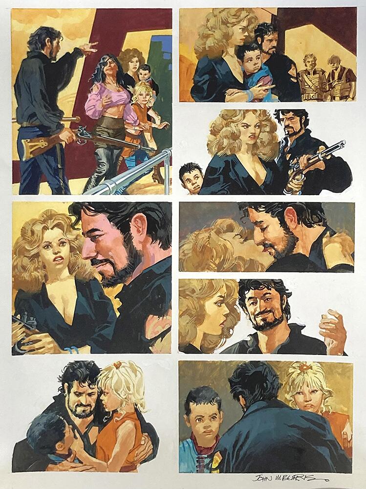 Nikolai Dante: Dragons' Island - The Kiss art by John M Burns