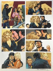 Nikolai Dante: Dragons' Island - The Kiss art by John M Burns