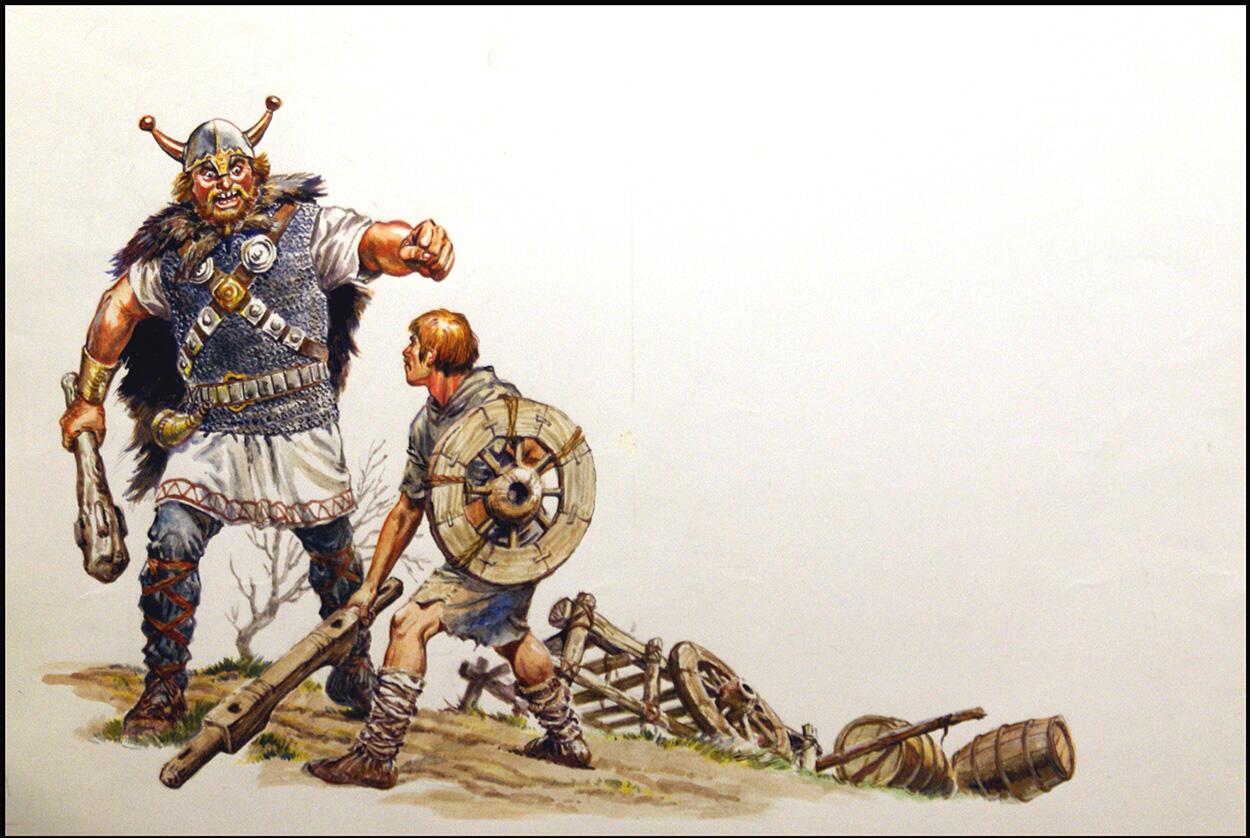 Giants A Wheel for a Shield art by Geoff Campion