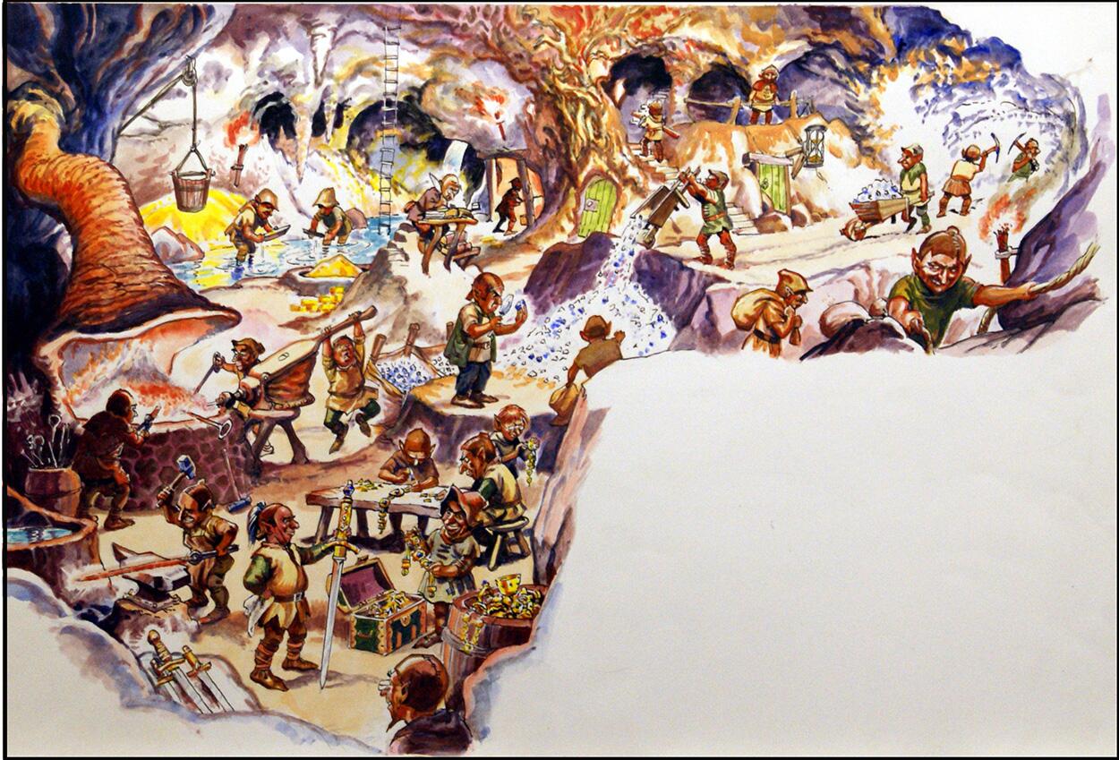 Secret Underground Workshop art by Geoff Campion