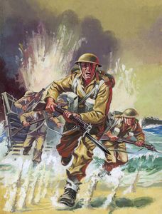 War Picture Library cover #182  'Devil's Playground' art by Nino Caroselli