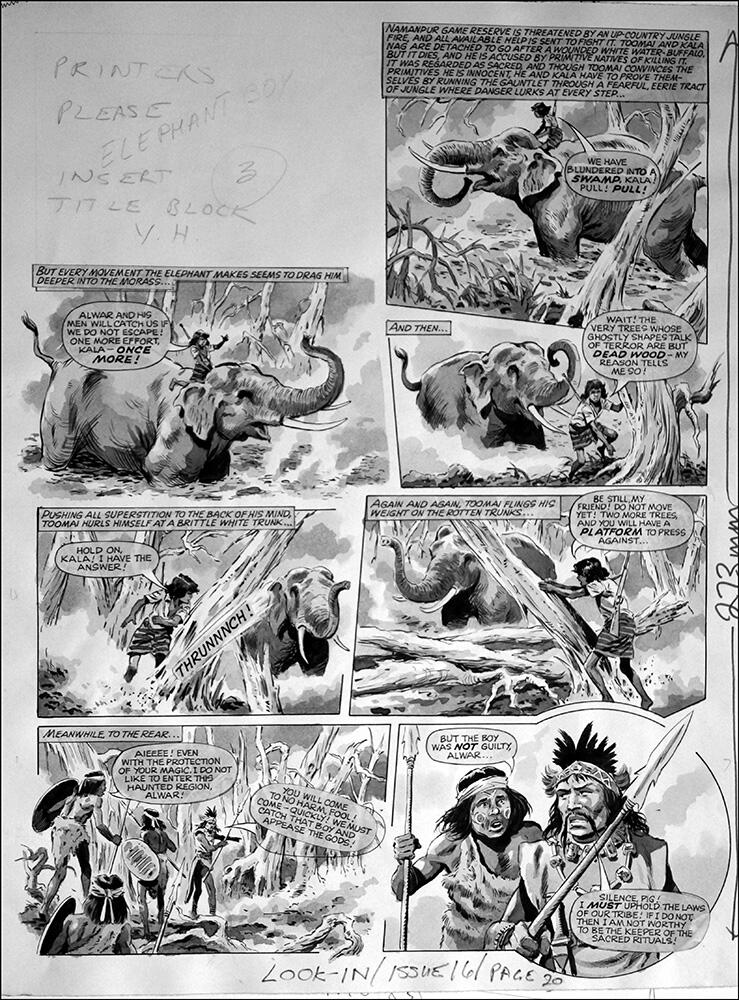 Elephant Boy - Demons (TWO pages) art by Felix Carrion