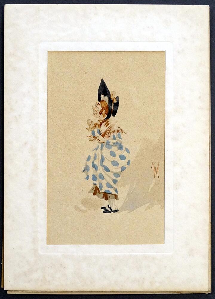 Dickensians: Mrs. Cruppins from 'The Pickwick Papers' art by Joseph Clayton Clarke (Kyd)