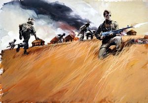 Mercenary book cover art art by Michael Codd