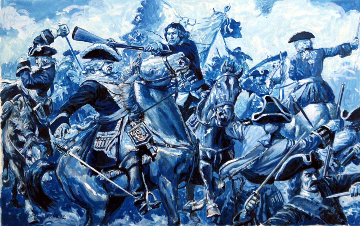 Louis XIV and the War of the Spanish Succession art by Cecil Doughty