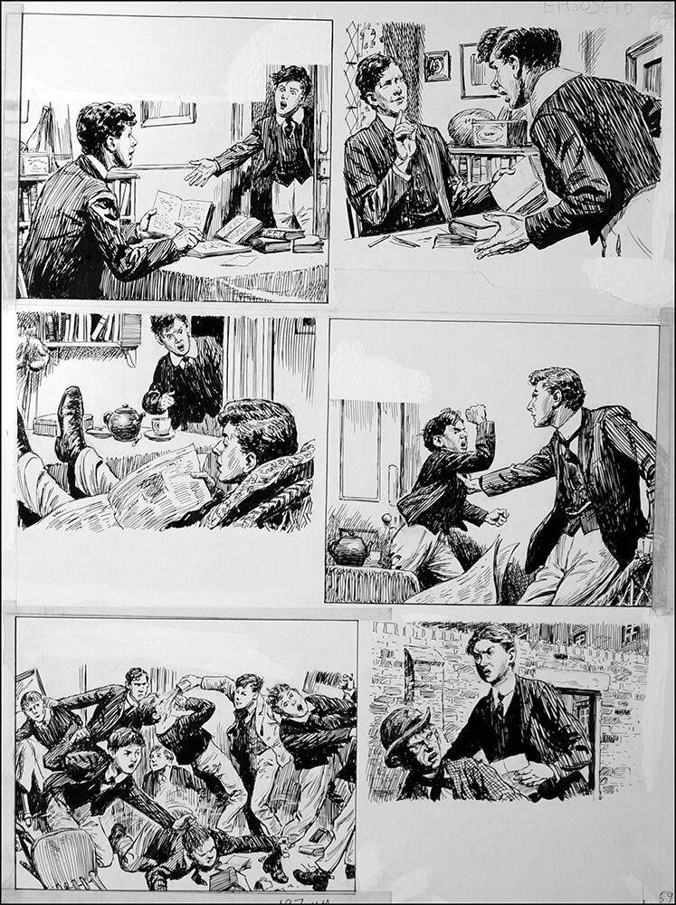 2nd page of episode art by Cecil Doughty