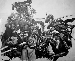 Charge of the Light Brigade art by Ron Embleton