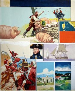 Island Scrapbook - Capera art by Gerry Embleton