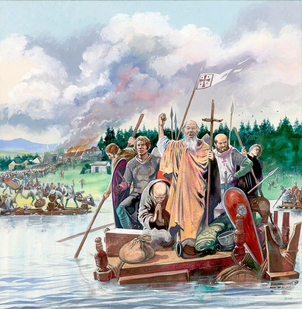 Peter The Hermit art by Gerry Embleton