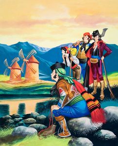 Michael and the Mighty Men - Riverbank art by Ron Embleton
