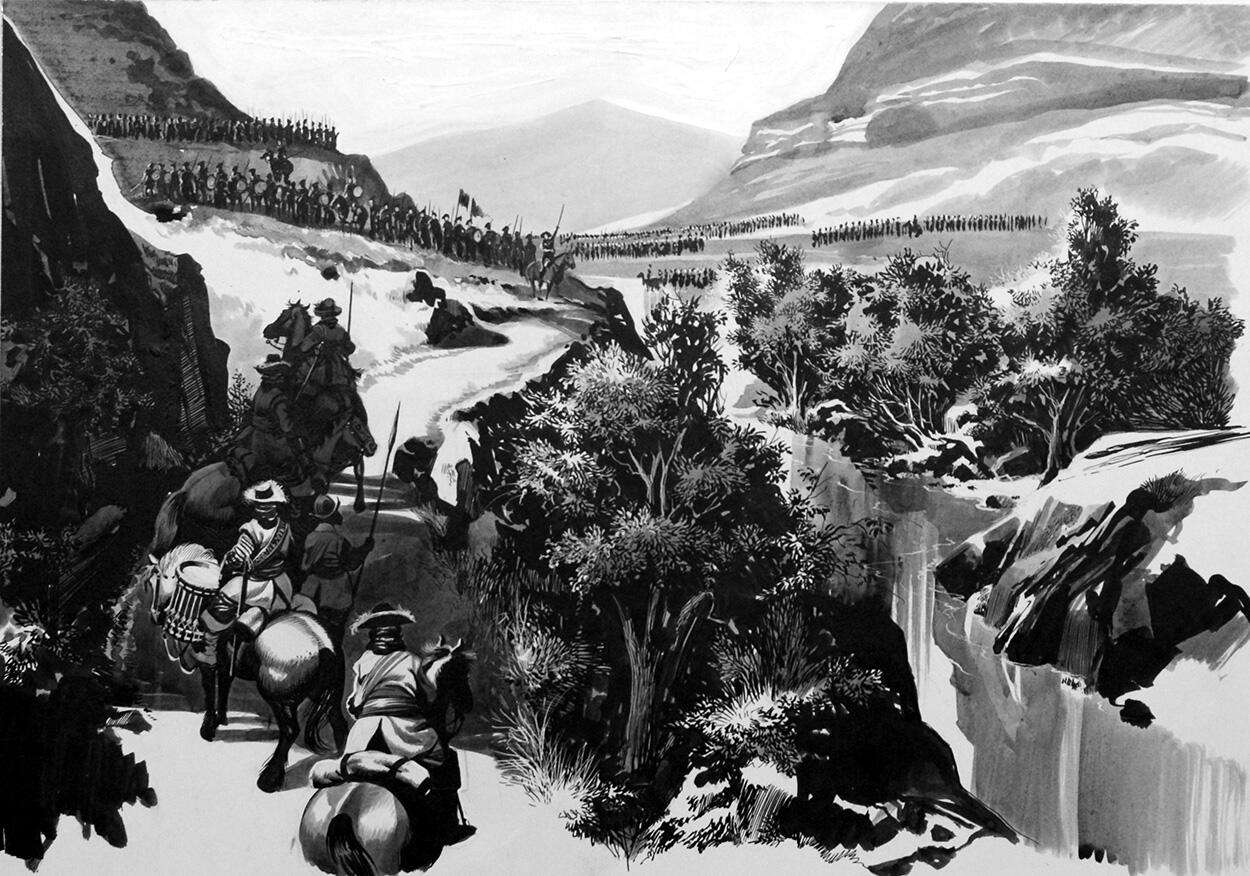 The Battle of Killiecrankie 1689 art by Ron Embleton