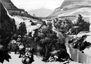 The Battle of Killiecrankie 1689 art by Ron Embleton