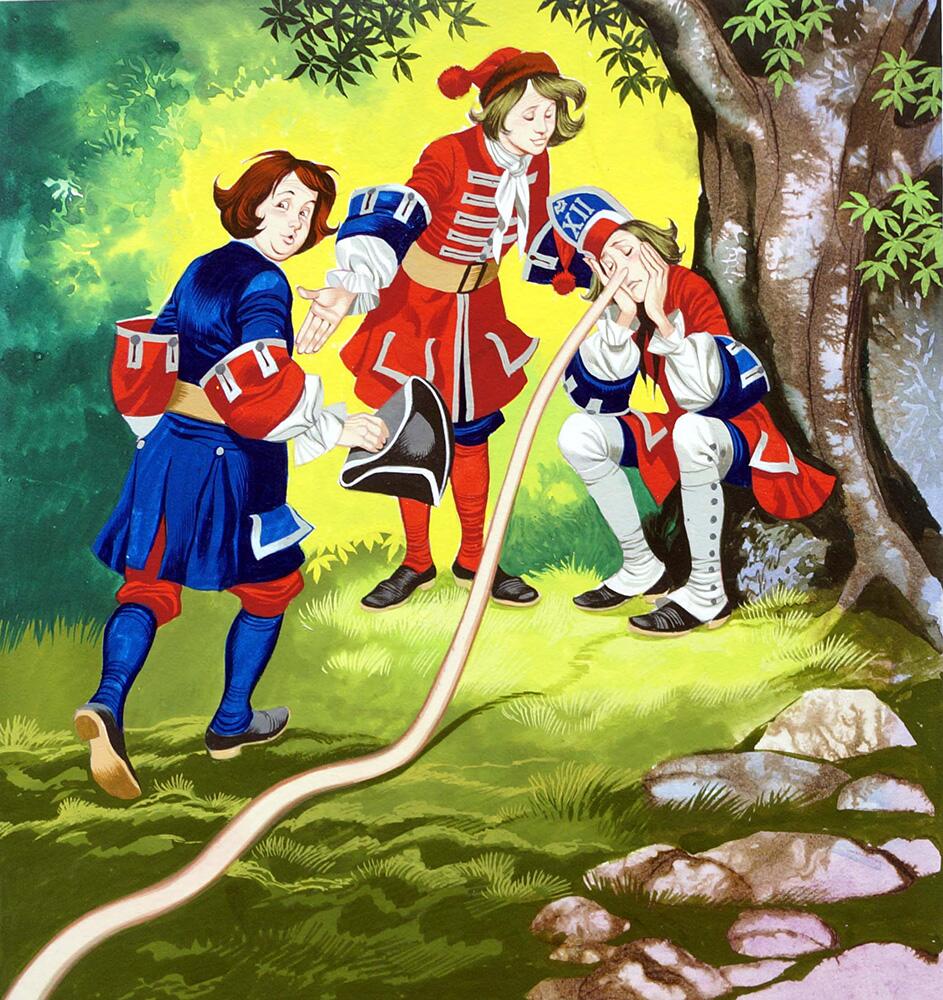 Three Soldiers: Why The Long Nose? art by Ron Embleton