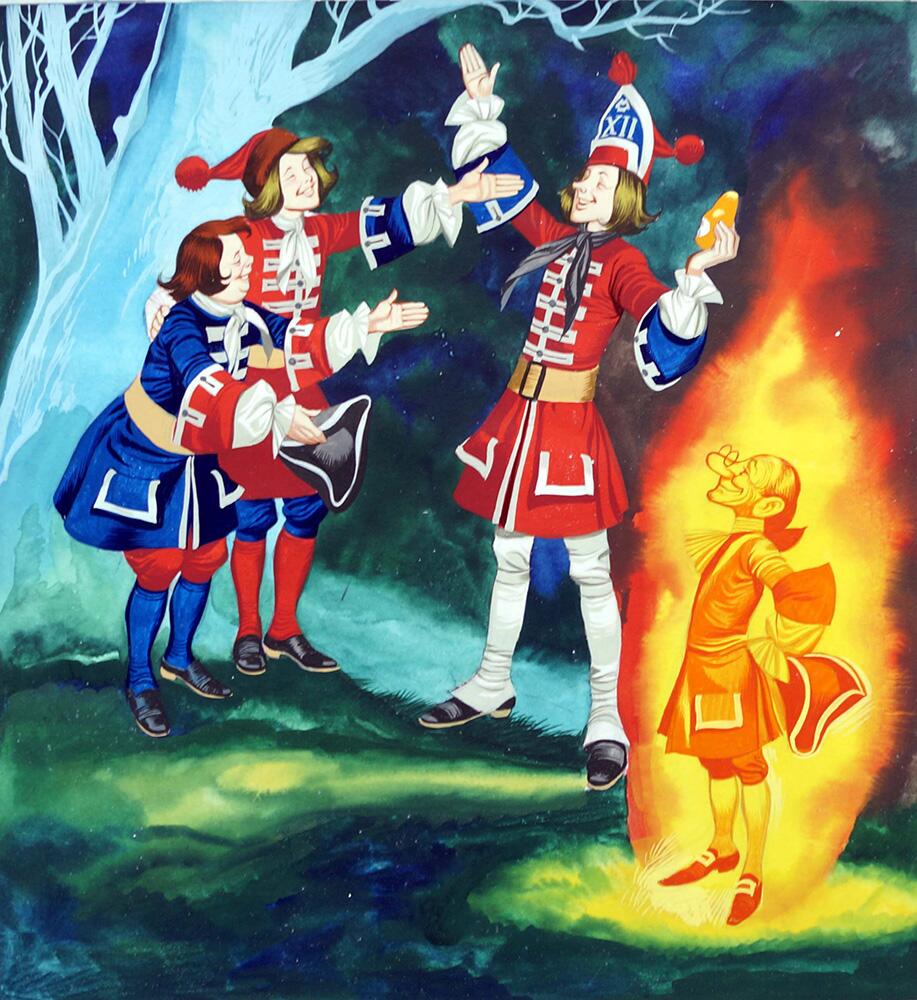 Three Soldiers: The Pear art by Ron Embleton