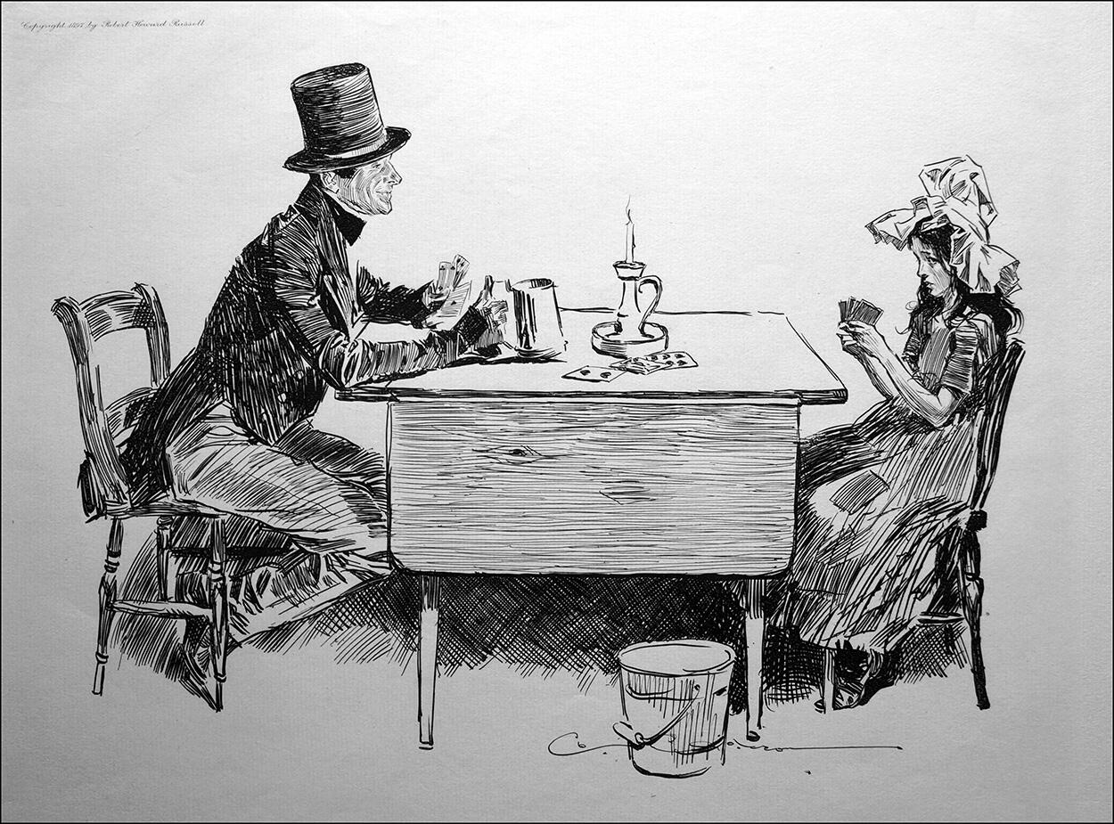 Dick Swiveller and the Marchioness art by Charles Dana Gibson