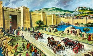 Corinth art by Ruggero Giovannini