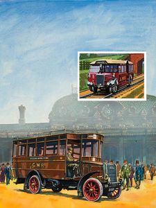 Bus and Rail art by Harry Green