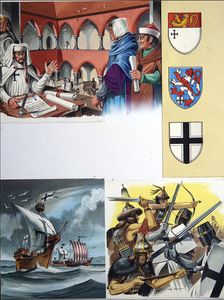 Tales of the Teutonic Knights: The Marshall art by Dan Escott