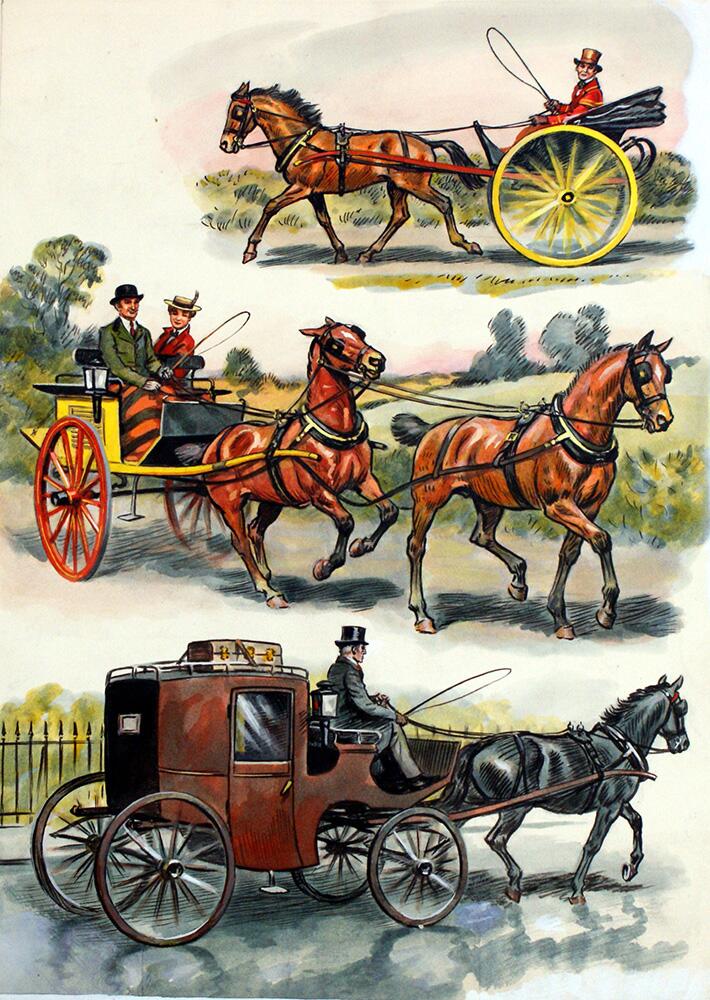 Horses' Heyday 3 art by Derek Eyles
