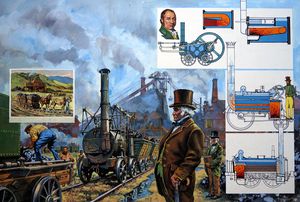 The Iron Horse Is Born art by Harry Green
