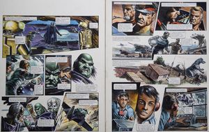 Complete Surrender from 'The Monsters of Caton' (TWO pages) art by Oliver Frey