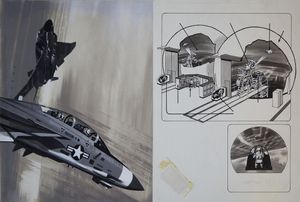 Fighter Jets art by Wilf Hardy
